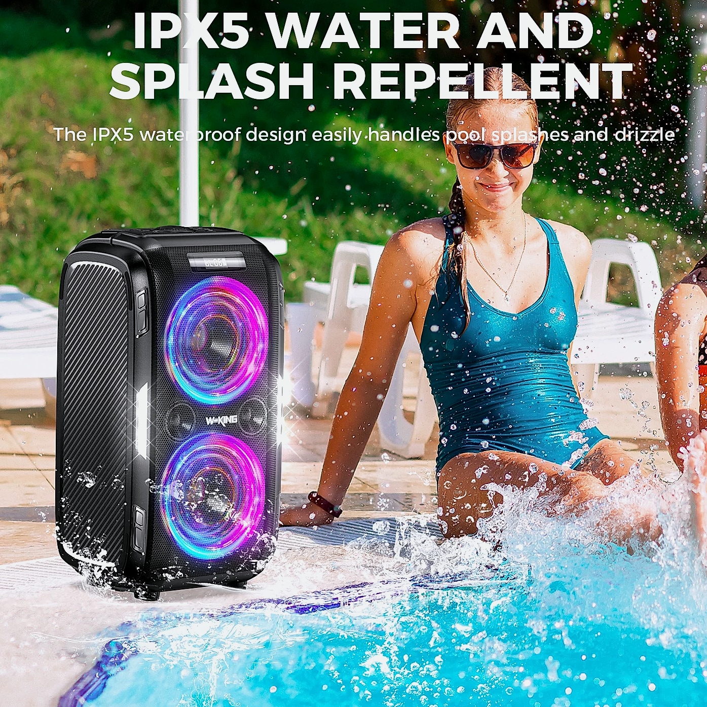 W-King 250W Peak Bluetooth Speaker with 120dB Bass — build progress