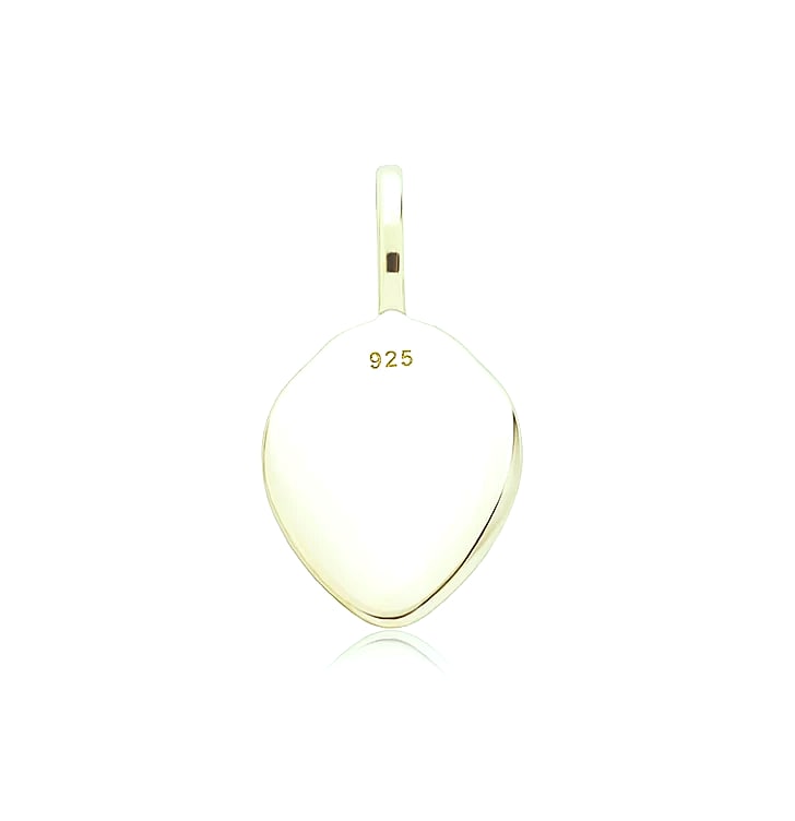 JINAO 925 Sterling Silver Lion Pendant Necklace — side view
