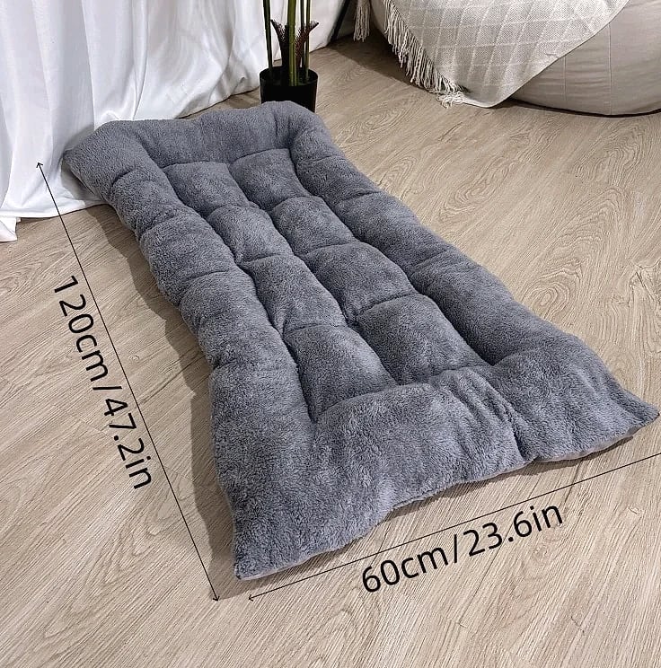 Booteely Extra Large Plush Dog Bed Sofa, 120cm Pet Mat — side view