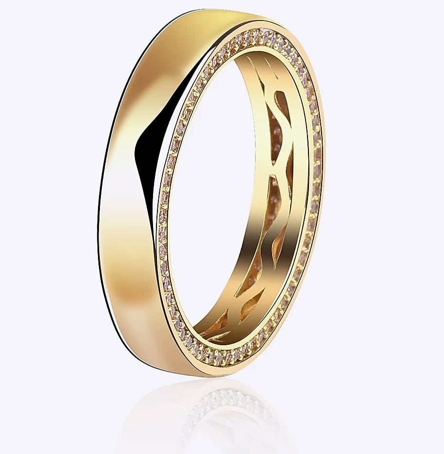 TOPGRILLZ Couple Rings 4mm/6mm 925 Sterling Silver — interior detail