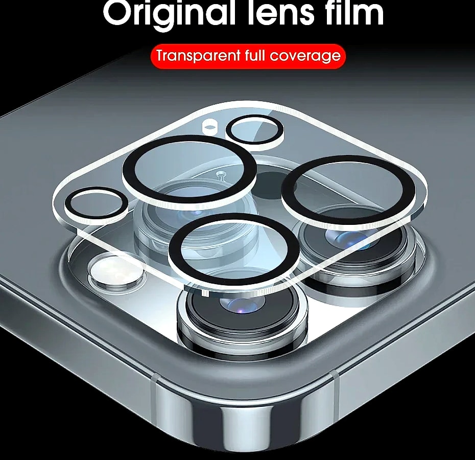 BAPPSUS Tempered Glass Camera Lens Protector for iPhone — close-up details