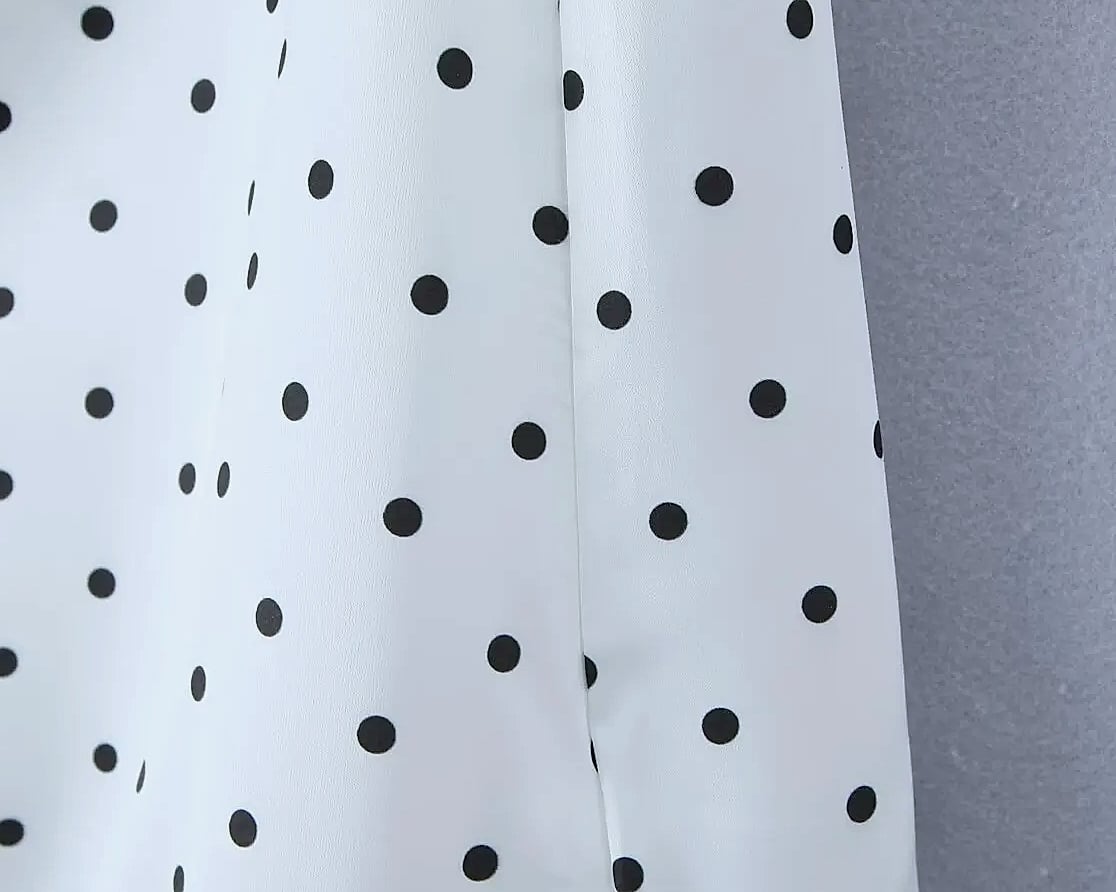 YENKYE Women Vintage Polka Dot A-Line Knee Skirt — feature highlights