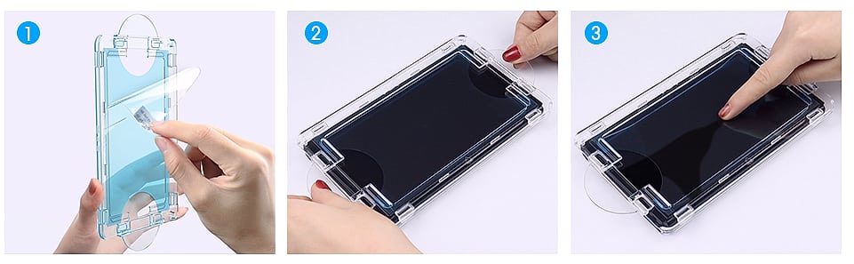 amFilm OneTouch Screen Protector for Nintendo Switch 2 — package contents