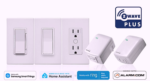 Leviton Decora Smart Z-Wave 800 Series Switch ZW15S-1RW — feature highlights