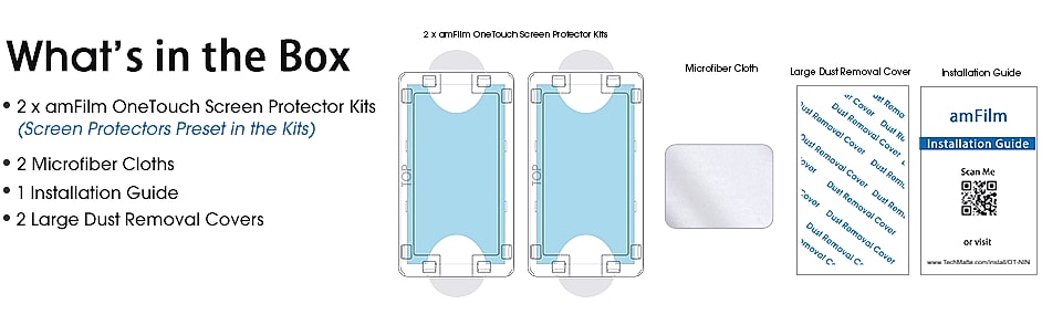 amFilm OneTouch Screen Protector for Nintendo Switch 2 — close-up details