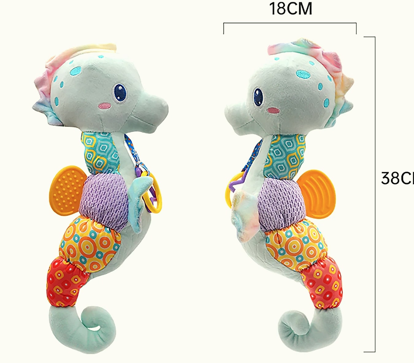 ASWJ Baby Seahorse Musical Rattle Soft Toy for Infants — build progress