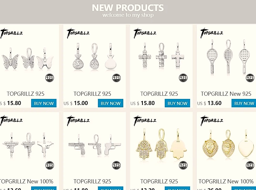 TOPGRILLZ 925 Sterling Silver Money Bag Pendant Box Chain — package contents