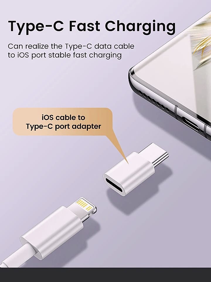 Olaf USB-C to Lightning Adapter for iPhone Fast Charging — scale reference