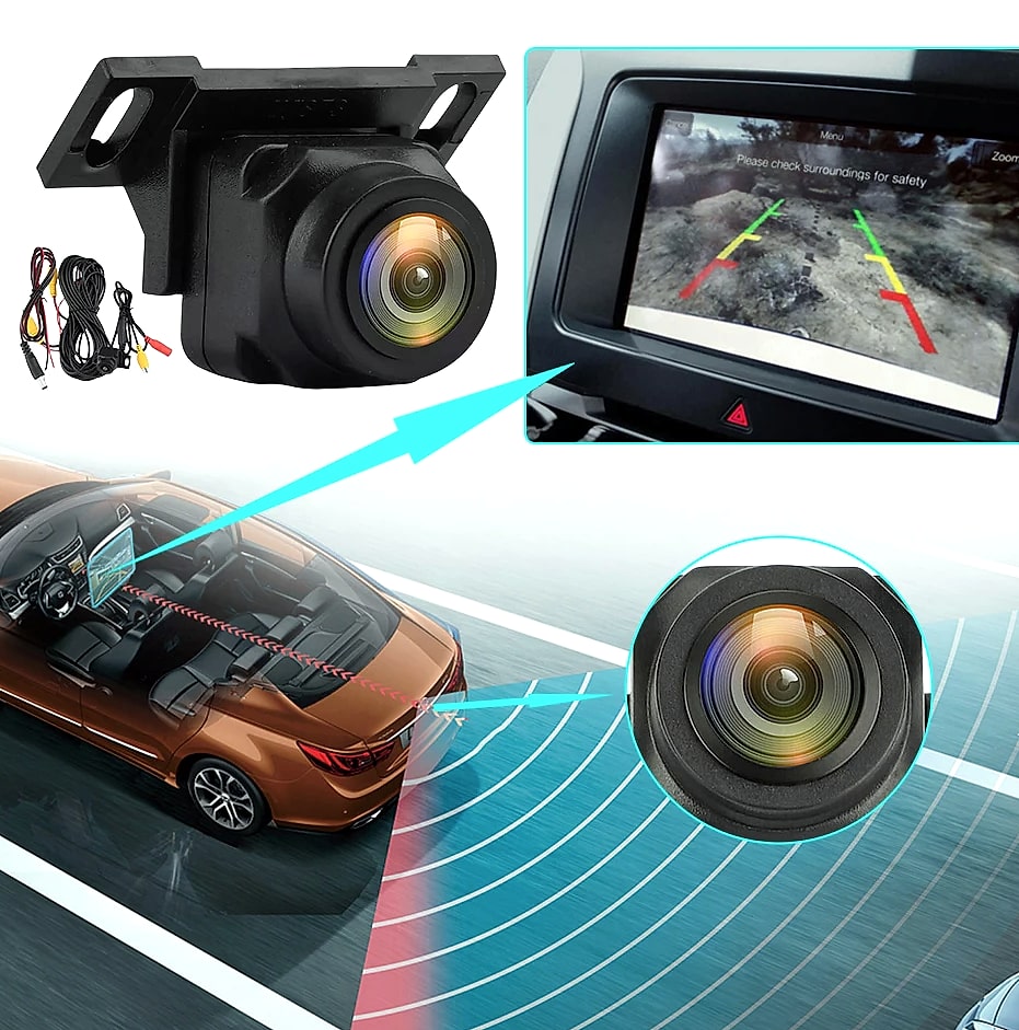 Jaysuing 720P AHD Rear View Camera 170 Degree Night Vision — size comparison