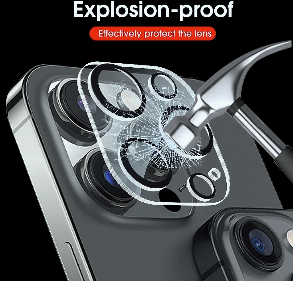 BAPPSUS Tempered Glass Camera Lens Protector for iPhone — feature highlights