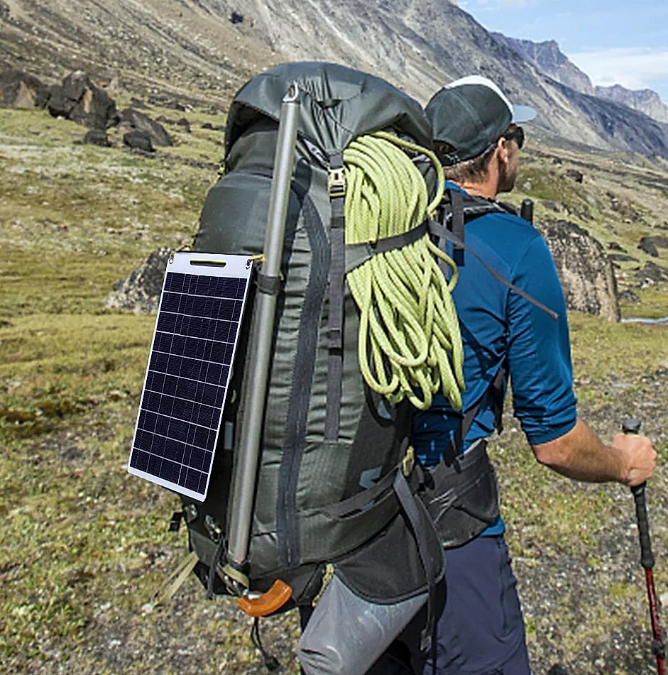 APWIKOGER 30W Solar Panel Portable 5V Phone Charger — feature highlights