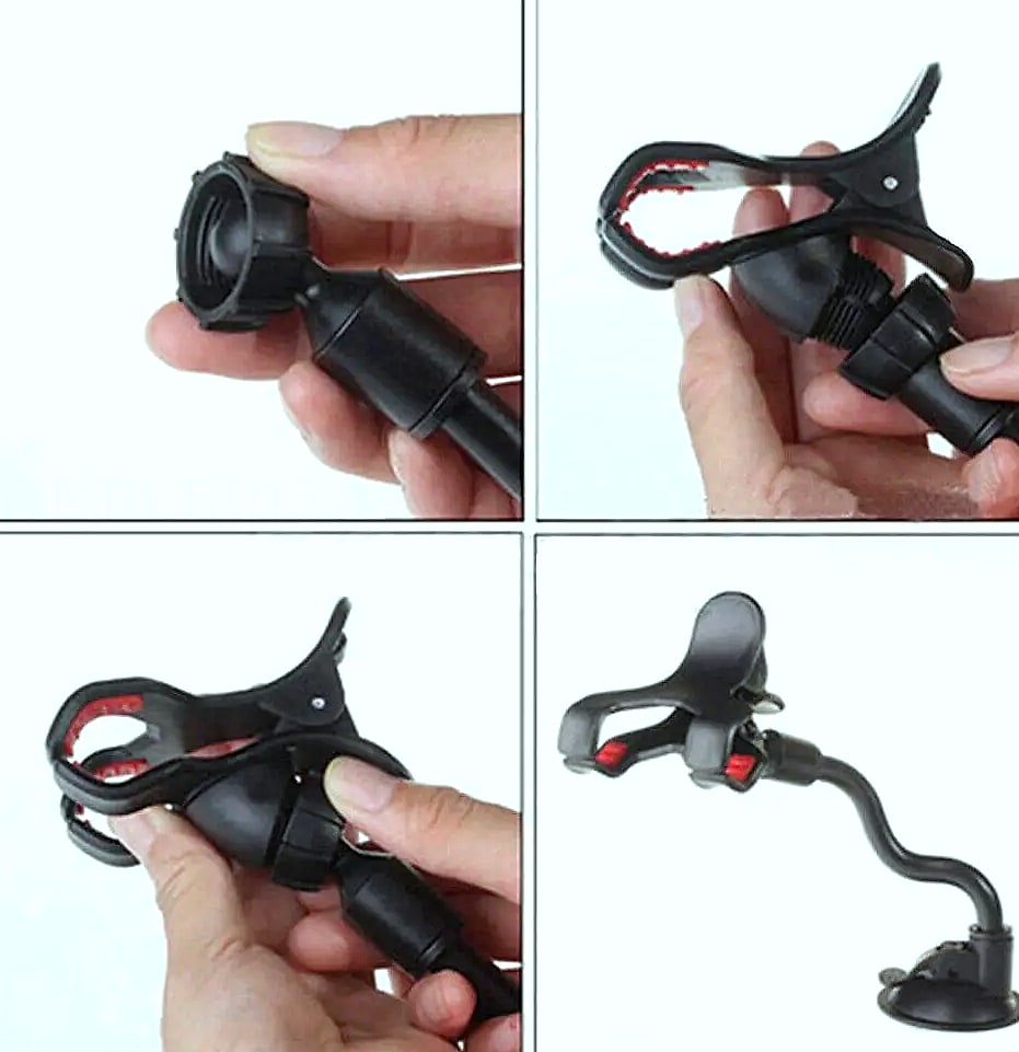 360-Degree Windshield Car Mount with Suction Cup for Phones — package contents
