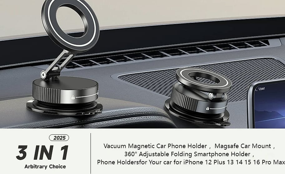 DUTRIEUX Magnetic Car Phone Mount 360° Adjustable — assembled view