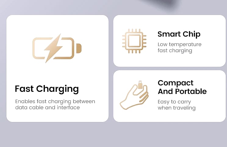 Olaf USB-C to Lightning Adapter for iPhone Fast Charging — assembled view