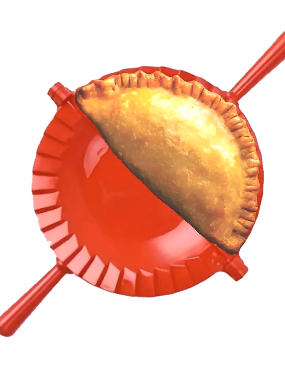 6-Inch Empanada Maker Press with Built-in Dough Cutter — package contents