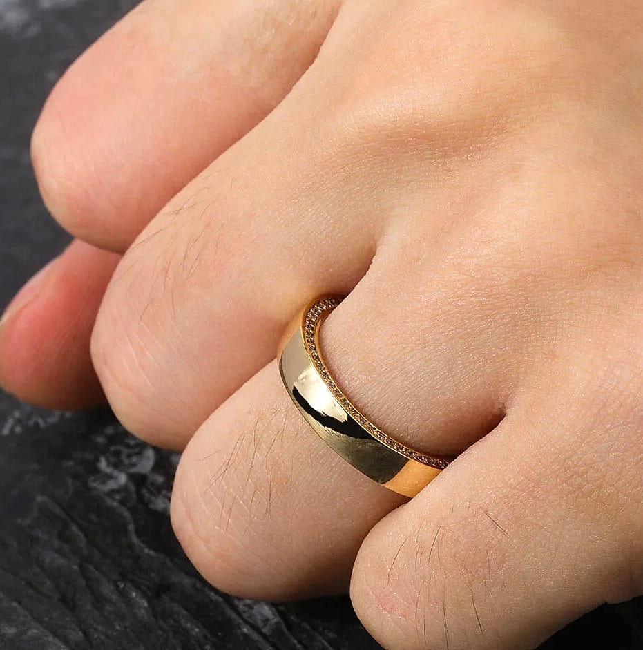 TOPGRILLZ Couple Rings 4mm/6mm 925 Sterling Silver — feature highlights