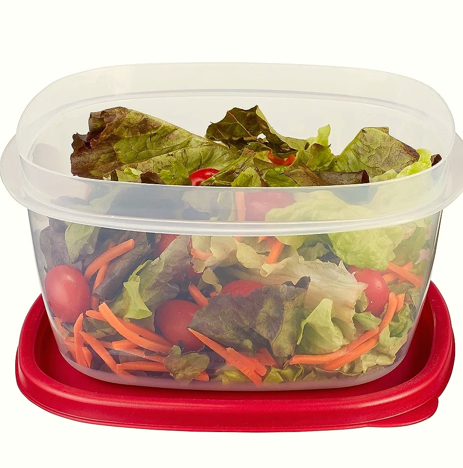 Stackable Square Food Storage Container 14 Cup BPA-Free — scale reference