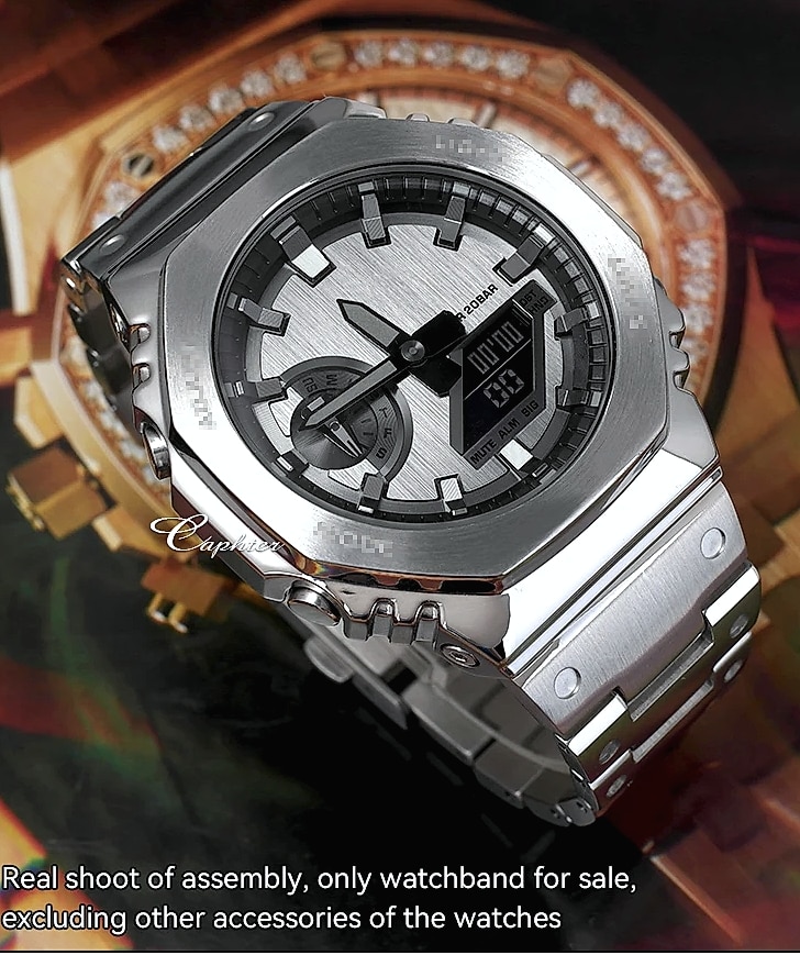 Caphter GM-2100 Metal Watchband Stainless Steel Bracelet — interior detail