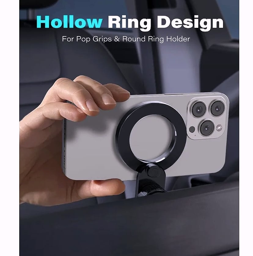 MagSafe CD Slot Phone Mount with 17 Strong Magnets — assembled view