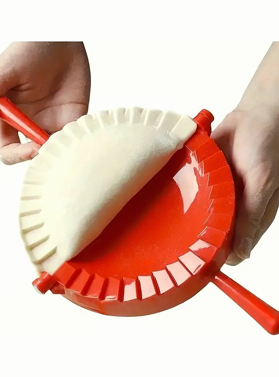 6-Inch Empanada Maker Press with Built-in Dough Cutter — assembled view
