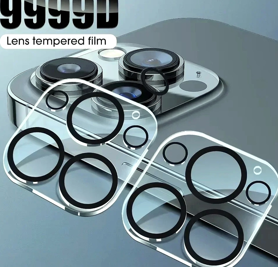 BAPPSUS Tempered Glass Camera Lens Protector for iPhone — assembled view