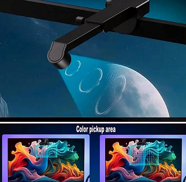 KcoiiFun RGBIC LED TV Backlight Strip with App Control — assembled view
