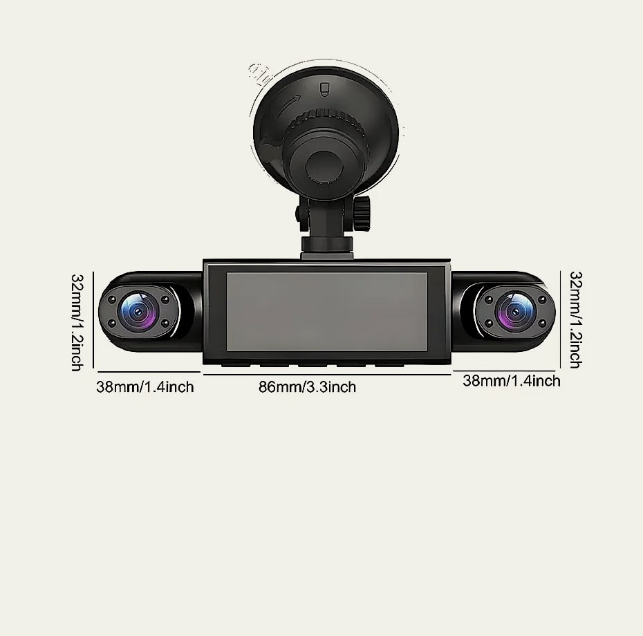 4 Channel 360° Dash Cam 1080P with Night Vision and Parking — package contents