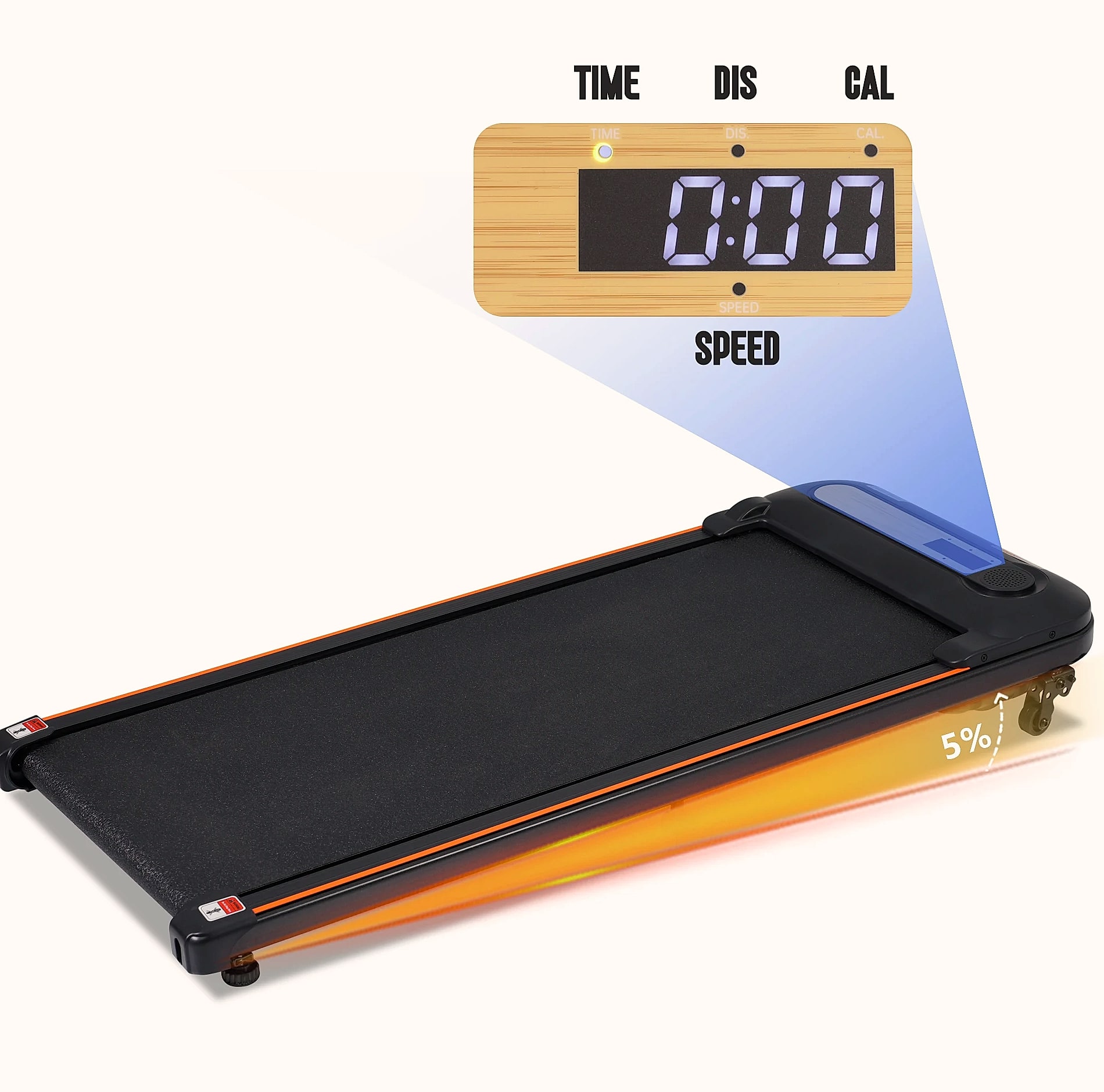 WalkingPad Treadmill with Incline, 2.5HP Motor, 300lb — package contents