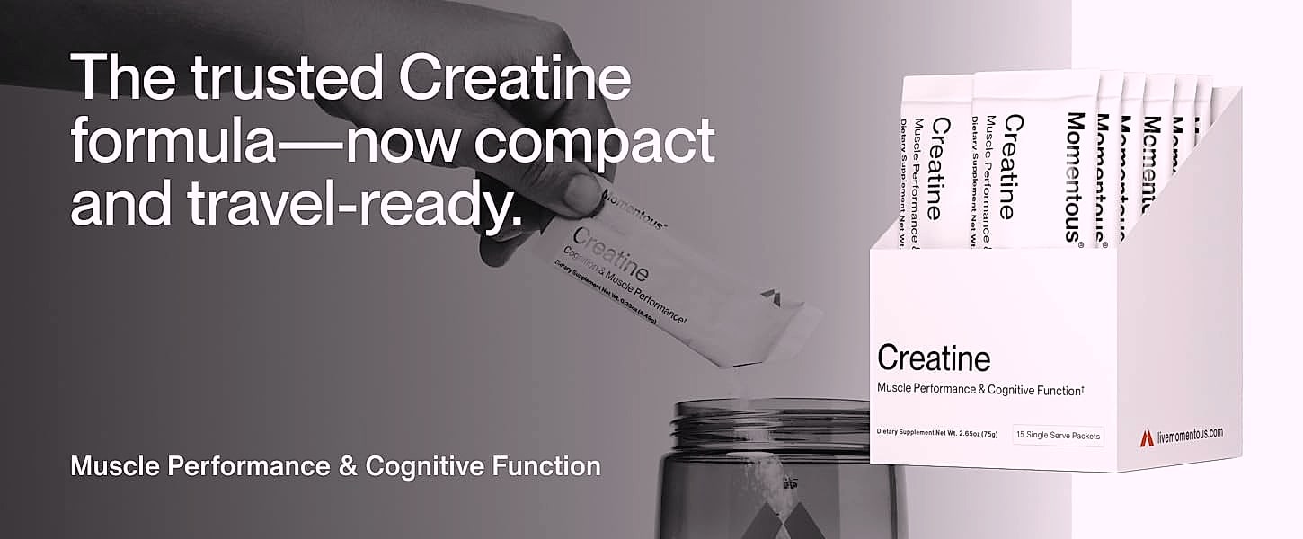 Momentous Creatine Monohydrate Powder - 5g Servings — build progress