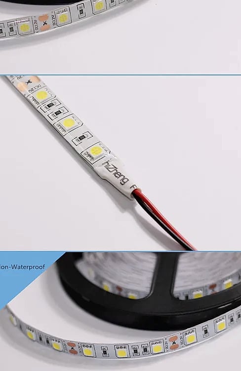 WIXOLighting 5M USB LED Strip Light 5V 3528 SMD — assembled view