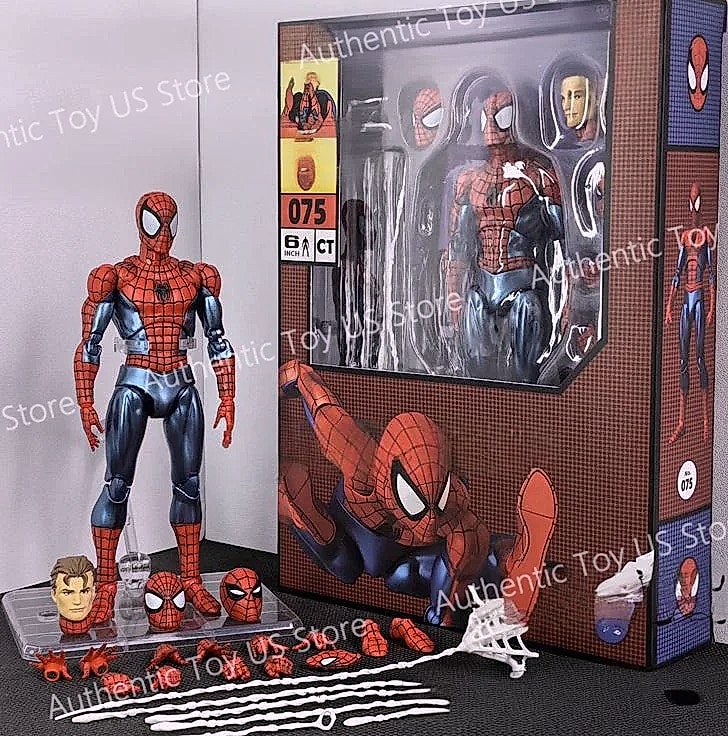 Bandai Mafex 075 Amazing Spider-Man Comic Ver Action Figure — scale reference