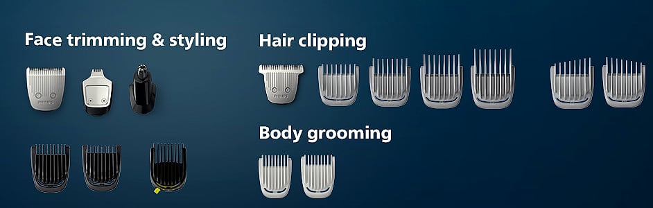 Philips Norelco Multigroom 5000 MG5910/49 18-Piece Grooming — assembled view