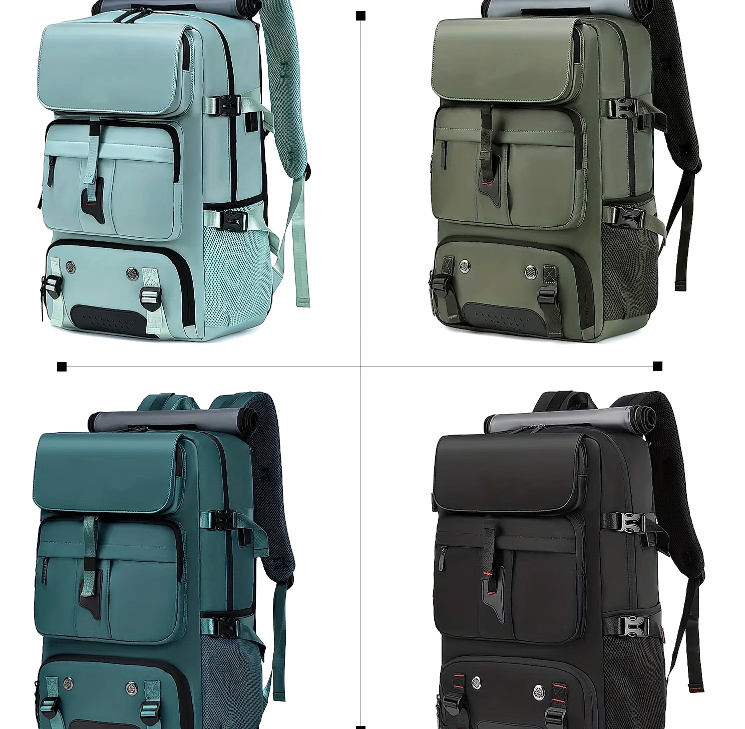 Large Capacity Laptop Backpack with Travel Organizer — scale reference