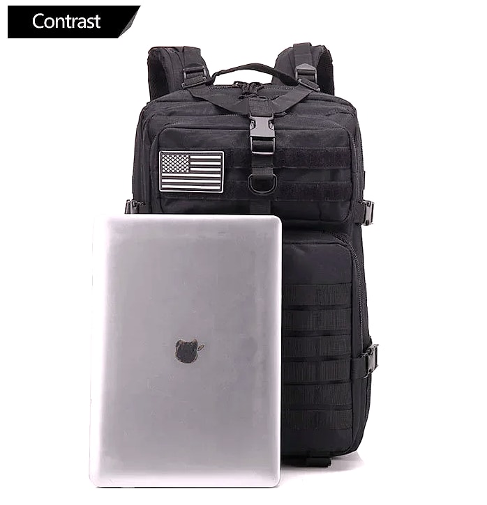 ReFire Gear 45L Tactical Backpack Molle EDC Trekking — assembled view