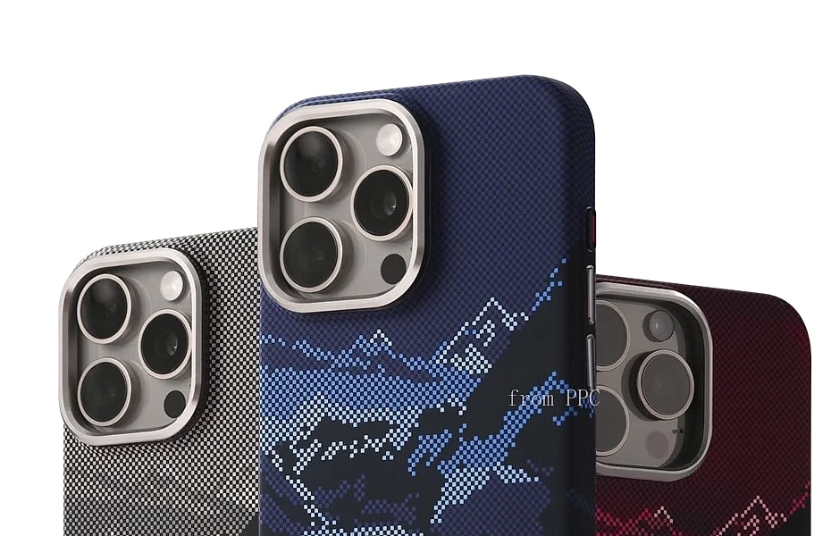 PPC Abstract Landscape MagSafe iPhone Case with Lens Shield — package contents