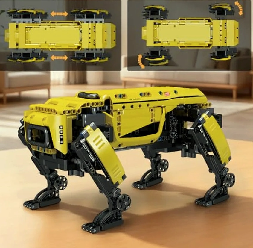 Mould King Robot Dog Building Set with Remote Control — close-up details