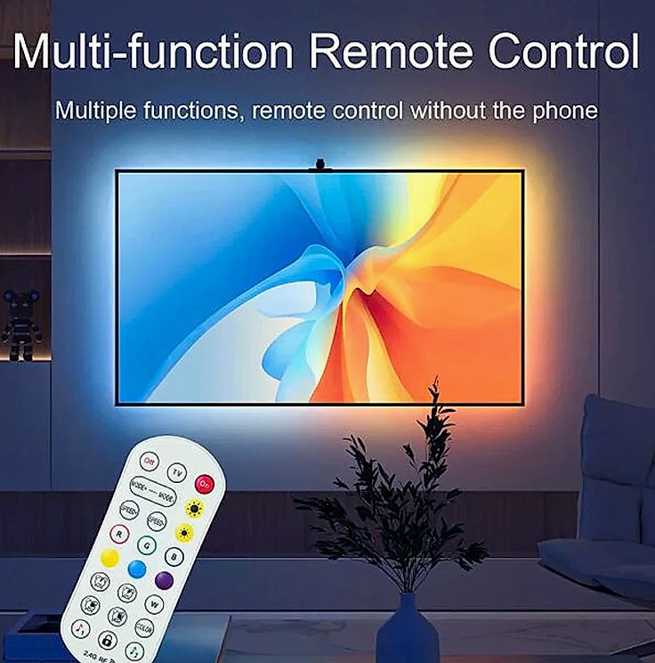 KcoiiFun RGBIC LED TV Backlight Strip with App Control — close-up details