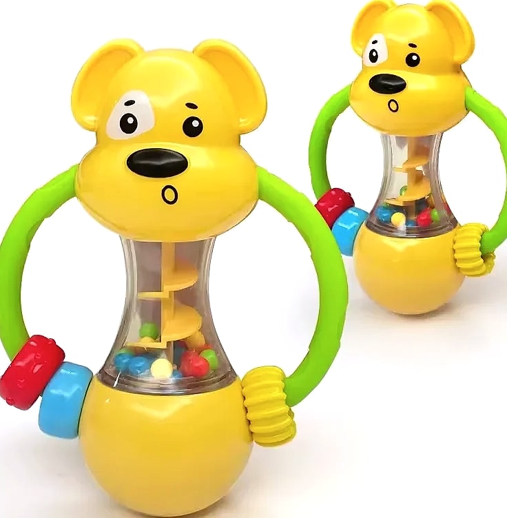 Dutora Soft Baby Grasping Ball Rattles Sensory Toy — side view