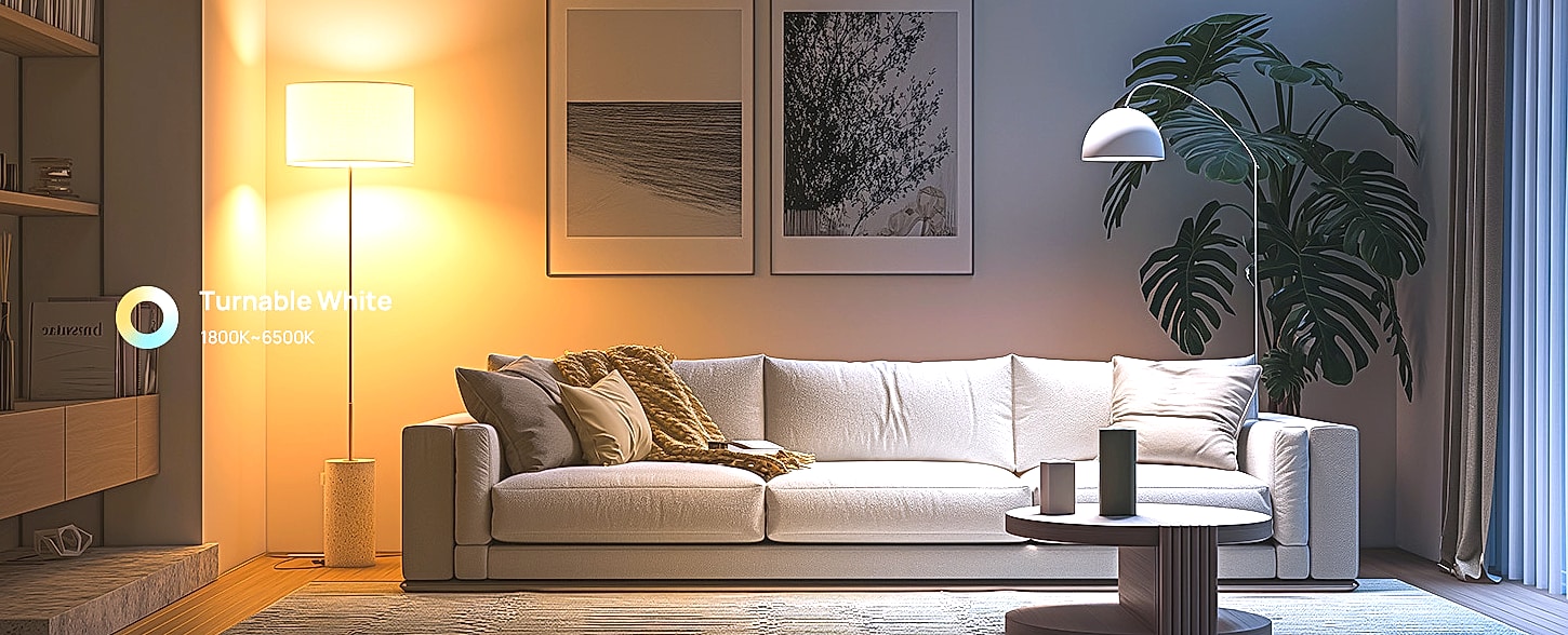 Linkind Matter Smart Light Bulb A19 E26 WiFi RGBTW 6-Pack — interior detail