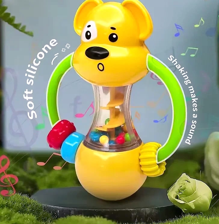 Dutora Soft Baby Grasping Ball Rattles Sensory Toy — scale reference