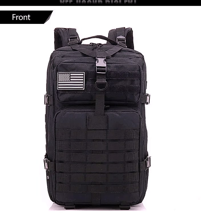 ReFire Gear 45L Tactical Backpack Molle EDC Trekking — parts overview
