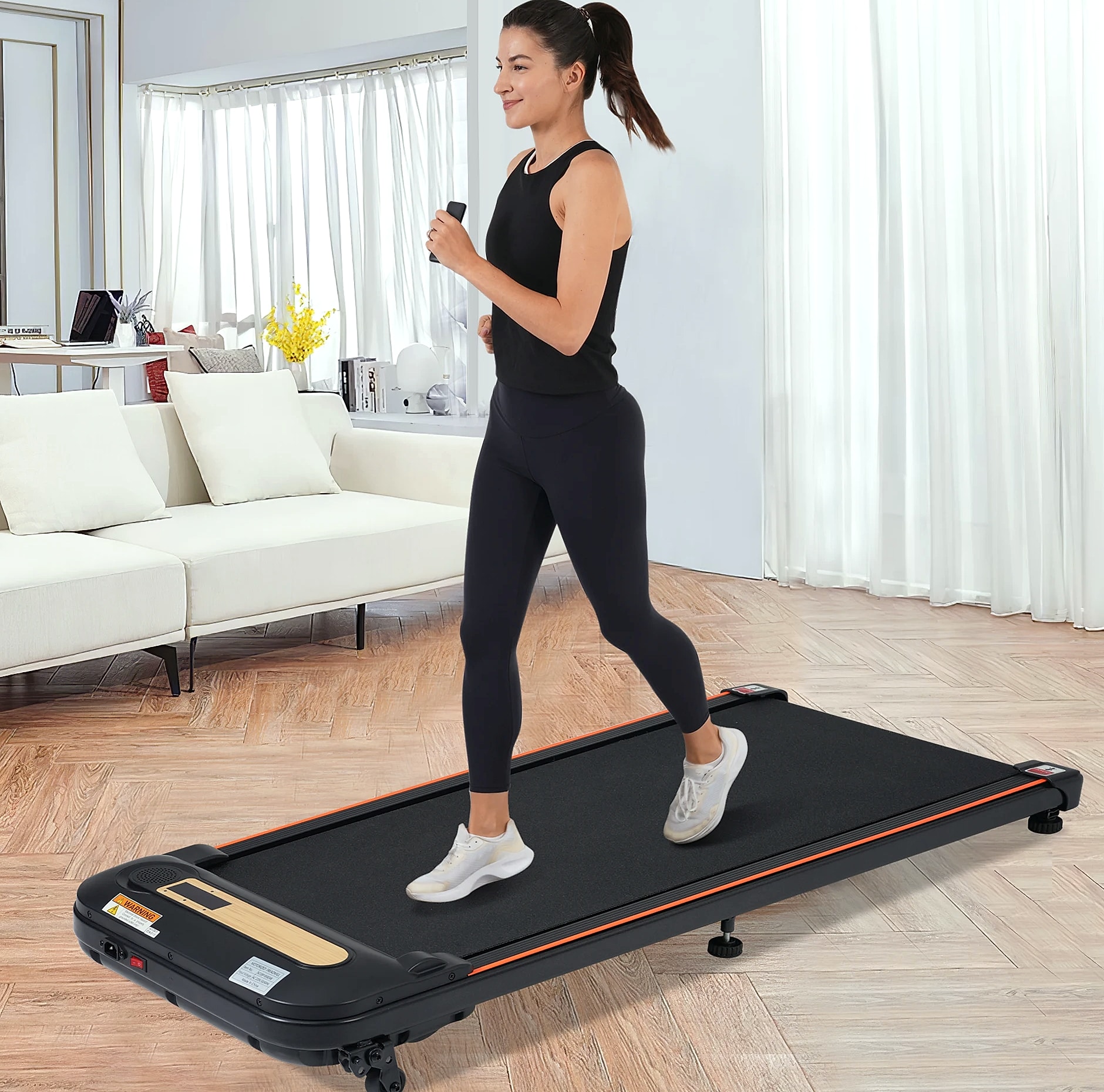 WalkingPad Treadmill with Incline, 2.5HP Motor, 300lb — parts overview