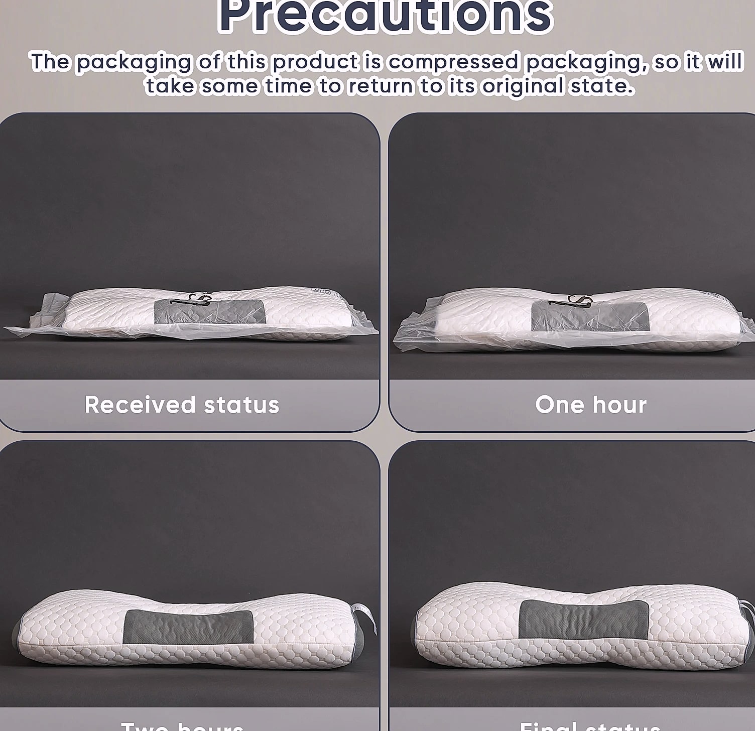 Ufist Adjustable Neck Pillow with Orthopedic Support — assembled view