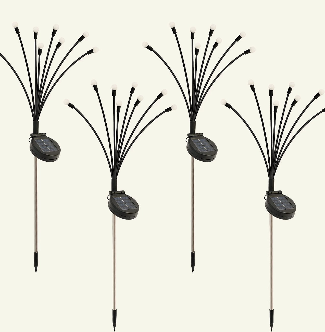 8-Head Solar Firefly Stake Lights, Outdoor Garden Decoration — package contents