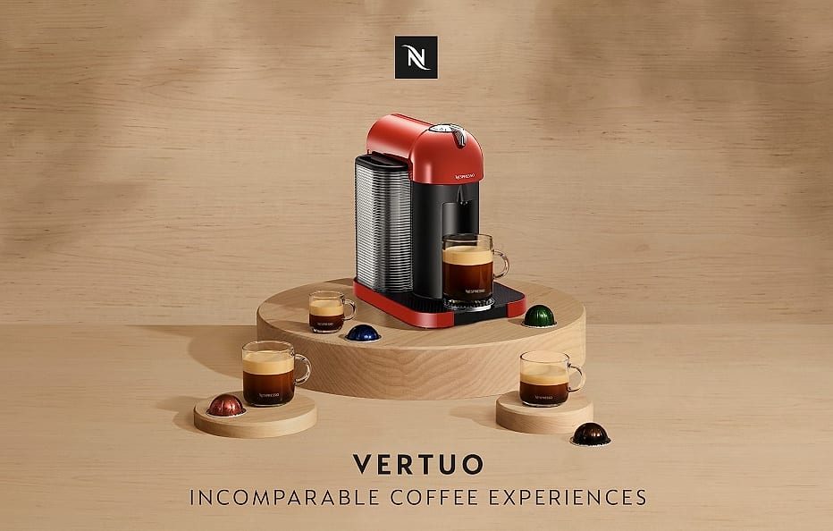 Nespresso Vertuo Coffee and Espresso Maker with Aeroccino — package contents