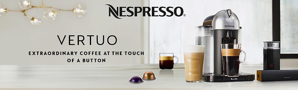 Nespresso Vertuo Coffee and Espresso Maker with Aeroccino — feature highlights