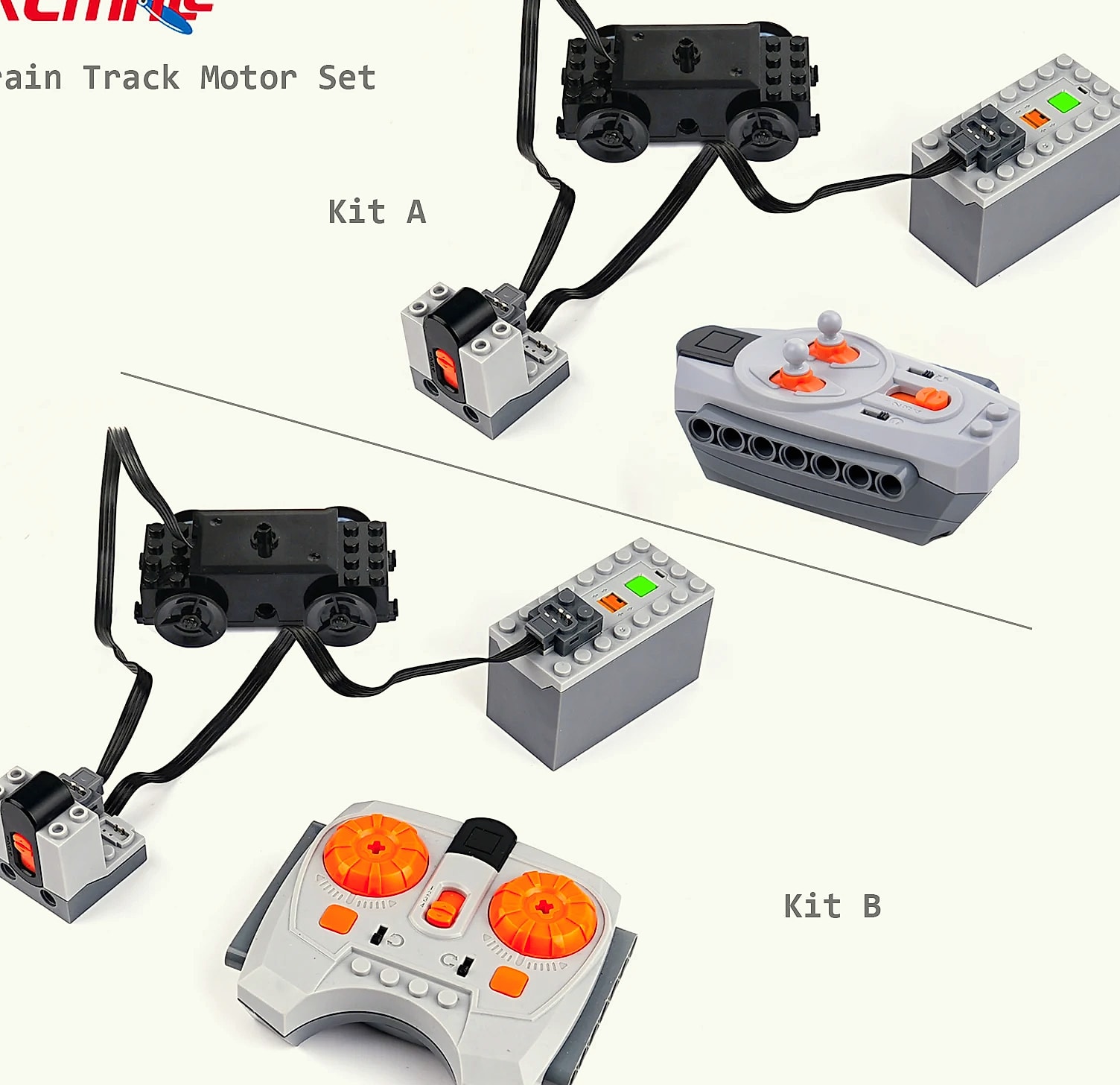 Train Track Motor Set Power Functions Parts Battery Case — feature highlights