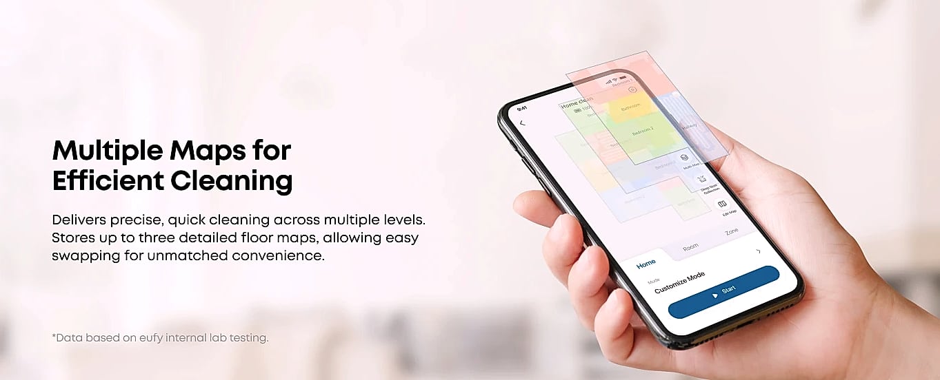 eufy C10 Robot Vacuum with Self-Emptying Station — close-up details
