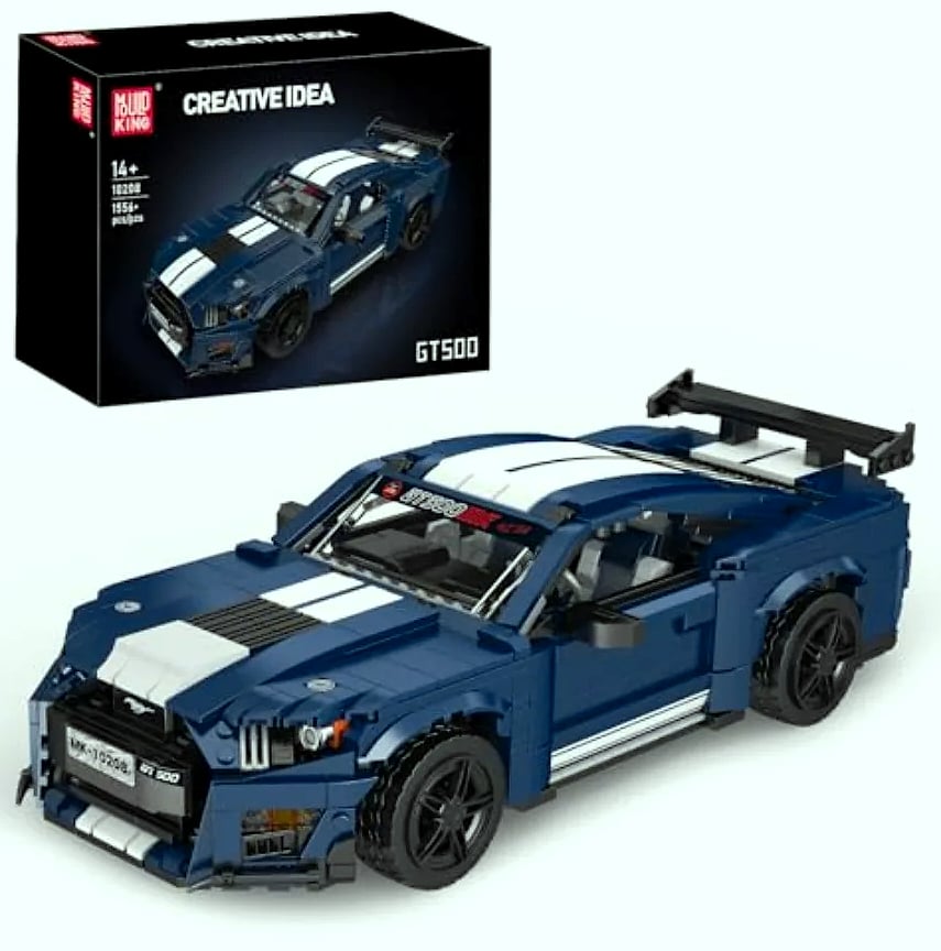 Mould King 10208 Classic Sports Car Building Kit — package contents