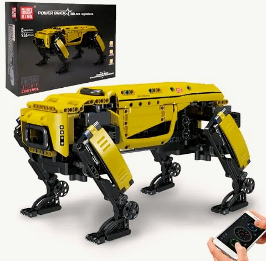 Mould King Robot Dog Building Set with Remote Control — package contents